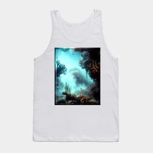 Shipwreck at the Bottom of the Sea (framed) Tank Top